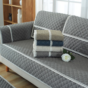 防滑沙发垫布艺坐垫四季通用北欧纯色，粗麻现代简约沙发巾套