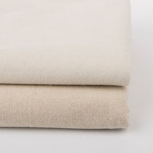 棉麻布料麻胚白胚素色纯色，粗亚麻面料手工，加厚胚布沙发软包粗麻布