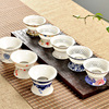 蜂窝玲珑镂空茶滤景德镇青花瓷陶瓷茶具，不锈钢滤茶器过滤器茶漏
