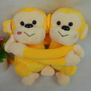 情侣抱抱猴公仔玩偶抱猴子娃娃毛绒玩具儿童情人节生日 物