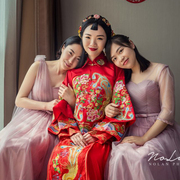 2016秀禾服新娘礼服嫁衣，中式结婚礼服龙凤，褂裙褂敬酒服秀和服