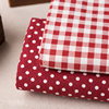日韩风格纯棉布料格子手工服装布料窗帘桌布抱枕沙发布艺