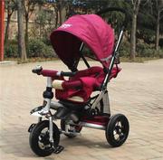 小虎子350儿童三轮车脚踏车充气轮婴儿手推车宝宝自行车童车