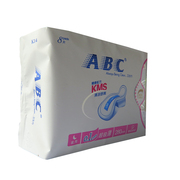 ABC夜用超极薄棉柔卫生巾8片280mm含KMS健康配方K14  10包