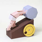 中村开已日本传动可动纸玩具不可思议纸玩偶创意手工纸模型折一折