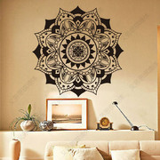 曼陀罗瑜伽墙贴花朵图案点缀Om客厅卧室贴纸瑜伽工作室艺术墙壁画