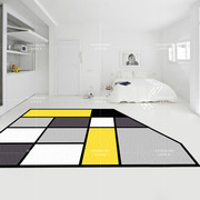 个性简约异形不规则方块地毯，创意北欧时尚客厅茶几卧室地毯垫