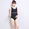 韩国孕妇游泳衣女托腹连体，三角泳装准妈妈，加大加肥显瘦胖人游泳衣