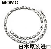 日本MOMO磁锗石纯钛项链功能保健健康磁疗保健项链抗疲劳运动项链