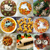 儿童卡通熊猫动物米，饭团模具套装便当三明治，diy寿司包饭煎蛋工具