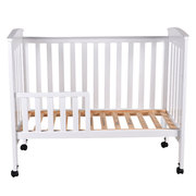 高儿莱恩多功能环保实木床板自由升降带滚轮婴儿床童床宝宝床