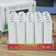 进口草蜢cricket打火机 一次性砂轮打火机火石防爆超耐用白色