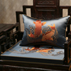中式红木家具坐垫套罩实木，沙发垫带靠背，可拆洗圈椅罗汉床垫子防滑