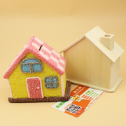 纸粘土3d超轻粘土橡皮泥彩泥玩具手工黏土DIY配件房子存钱罐模具