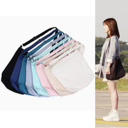 棉麻手提袋布艺学生单肩包大容量，背带帆布旅行袋，韩版休闲旅行包