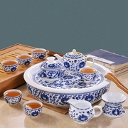 景德镇陶瓷高档功夫茶具中式青花瓷茶杯套装茶壶茶盘整套