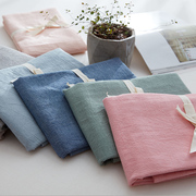 日式简约裸睡床品全棉水洗棉被单纯棉单件1.5米单人双人网红床单