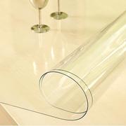 80*140PVC软质玻璃餐桌垫加厚防烫免洗茶几垫透明板水晶可定制