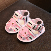 婴儿凉鞋子3-6-9个月男女宝宝夏季0-1岁婴儿软底包头女透气步前鞋