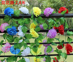 藤条清明节墓碑装饰花