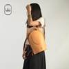 kilikili原创设计「童年」手工真皮双肩包纯色背包个性定制女包