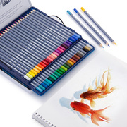 德国辉柏嘉水溶彩铅24色48色画笔套装绘画成人手绘水溶性彩色铅笔