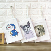 韩版卡通可爱猫咪手拿包手提包，零钱包帆布包拉链，手机包小方(包小方)包
