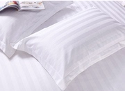 酒店枕套专用全棉五星级宾馆枕头套定制纯色纯棉白色单个加厚枕皮