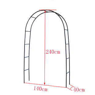 简易铁艺拱门花架爬藤架攀爬架葡萄拱形蔷薇月季庭院园艺