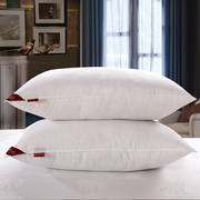 酒店宾馆白色客房全棉枕心，九孔羽丝绒枕芯枕头