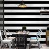 黑白色竖条纹墙纸现代简约客厅卧室咖啡馆餐厅服装店电视背景壁纸