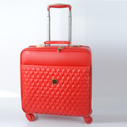大红色皮箱24寸万向轮拉杆箱旅行箱包小行李箱登机密码皮箱女