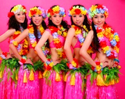 草裙夏威夷草裙舞服装成人草裙，80cm加厚长花环草裙，套装表演出服装