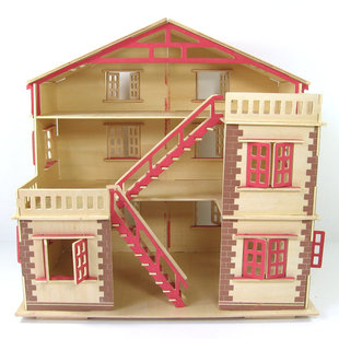 木质手工DIY立体房子成人拼图大型拼装小屋建筑模型玩具梦幻别墅
