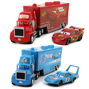 正版闪电麦昆国产麦大叔mack95号，货柜车组合汽车总动员赛车玩具