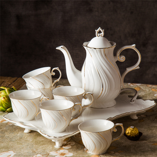 原创设计欧式咖啡杯套装英式下午茶具创意陶瓷简约家用客厅花茶杯