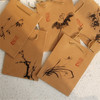 牛皮纸手提袋 包装袋纸袋 原创设计中国风梅兰竹菊荷袋中国风手绘