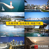 a081海南三亚海边风景视频，休闲度假酒店，轮船海滩泳池高清素材
