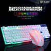 力美GTX300发光悬浮游戏键盘鼠标套装 CF LOL机械手感网吧套装