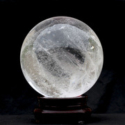 天然白水晶球摆件 天然原石原矿 客厅玄关家居公司摆件