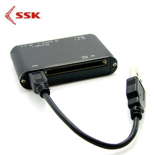 飚王SSK机器人TF三代全能王USB读卡器SCRM025多合一CF卡SD MICRO