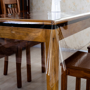 pvc薄款下垂餐桌垫透明塑料软质玻璃台布，保护膜防水免洗桌布
