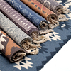 北欧风格编织棉布地毯手工客厅，茶几卧室床边流苏地垫防尘吸水垫