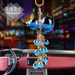 创意韩国汽车挂件水晶钻葫芦吊坠