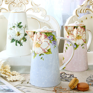 骨瓷冷水壶水具陶瓷凉水壶杯具欧式耐热家用茶壶