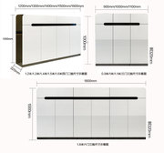 鞋柜 简约现代欧式木制门厅玄关隔断柜 烤漆大容量白色田园薄鞋架