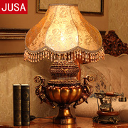 欧式别墅客厅台灯大厅书房，古典奢华树脂，复古特大号艺术创意灯具
