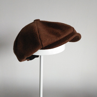 经典英伦版型复古帽子，文艺青年秋冬古装，搭配帽英伦八角帽子