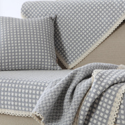 北欧简约现代沙发垫四季薄款棉麻纯棉沙发扶手盖巾沙发盖布垫子