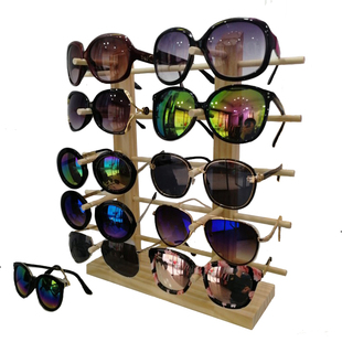 松木眼镜架子展示架木质太阳眼镜陈列架眼镜货架儿童墨镜展示架